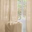 Woaboy Leinen Gardinen Beige Vorhänge Wohnzimmer Halbtransparent mit Ösen Stores Gardine Leinenoptik Schlafzimmer Modern Ösenvorhang Schlaufengardinen 2er Set 140x245cm (BxH) Beige