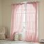 Woaboy Leinen Gardinen Vorhänge Wohnzimmer Halbtransparent mit Ösen Stores Gardine Leinenoptik Schlafzimmer Modern Ösenvorhang Schlaufengardinen 2er Set 140x260cm (BxH) Rosa