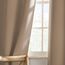 PONY DANCE Blickdichte Vorhänge mit Ösen 2er Set H 137 x B 90 cm Küchen Gardinen Blickdicht Wohnzimmer Verdunklungsvorhänge für Kleine Fenster Scheibengardinen, Cappuccino
