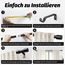 Schwarz Gardinenstange Vorhangstange Ausziehbar Curtain Rod Gardinenstangen für Fenster Outdoor (Schwarz Matt, 76 to 305 cm, A2, 2Pcs)