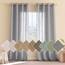 Woaboy Leinen Gardinen Grau Vorhänge Wohnzimmer Halbtransparent mit Ösen Stores Gardine Leinenoptik Schlafzimmer Modern Ösenvorhang Schlaufengardinen 2er Set 140x280cm (BxH) Grau