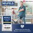NEUFELD® 120 Gardinengleiter für Innenlaufschienen (inkl. 6 Feststeller) | 7mm Faltengleiter für Gardinenschienen, Vorhangschienen | Gardinenrollen (Packung mit 2)