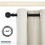 PONY DANCE Bistrogardine Küche Kurze Gardinen mit Ösen H 100 x B 90 cm Verdunklungsvorhänge Scheibengardinen Blickdicht Vorhänge für Badezimmer Fenster, Hellbeige