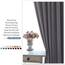 PONY DANCE Verdunkelungsvorhang Kurz Ösenschal 2er Set Blickdichte Vorhänge für Schlafzimmer Gardinen Grau Short Blackout Curtains for Bedroom, H 158 x B 132 cm
