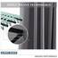 PONY DANCE Verdunkelungsvorhang Kurz Ösenschal 2er Set Blickdichte Vorhänge für Schlafzimmer Gardinen Grau Short Blackout Curtains for Bedroom, H 158 x B 132 cm