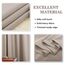 PONY DANCE Extra Breite Vorhänge Wärmeisolierend Ösenvorhang 1er Set H 225 x B 300 cm Thermovorhang mit Ösen Verdunklungsvorhänge Wohnzimmer Gardinen Blickdicht, Taupe