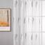 MIULEE Wohnzimmer Vorhänge Transparent mit Grau und Weiss Blätter Muster, Modern Stickerei Gardinen Ösen für Schlafzimmer Deko, 2er Set Schöne Blätter Muster Vorhang Fenster H 175 x B 140
