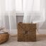 MIULEE Wohnzimmer Vorhänge Transparent mit Weiss Blätter Muster, Modern Stickerei Gardinen Ösen für Schlafzimmer Deko, 2er Set Schöne Blätter Muster Vorhang Fenster H 215 x B 140