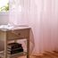 Woaboy Voile Gardinen Vorhänge Transparent Wohnzimmer mit Ösen Stores Gardinen Schlafzimmer Ösenvorhang Scheibengardine Schlaufengardinen Modern 2er Set 140x260 cm (B x H) Rosa