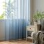 Woaboy Voile Gardinen Kurz Vorhänge Transparent Wohnzimmer mit Ösen Stores Gardinen Schlafzimmer Ösenvorhang Scheibengardine Schlaufengardinen Modern 2er Set 140x175 cm (B x H) Navy Blau