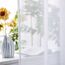 Woaboy Voile Gardinen Vorhänge Transparent Wohnzimmer mit Ösen Stores Gardinen Schlafzimmer Ösenvorhang Scheibengardine Schlaufengardinen Modern 2er Set 140x280cm (B x H) Weiß