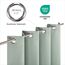 Blumtal Verdunklungsvorhänge 2er Set - Thermovorhang Hitzeschutz - Vorhang Blickdicht mit Ösen - Gardinenschals mit Schlaufen - Lärmschutzvorhang - Gardinen 245x140 cm - Blackout Curtains - Grün