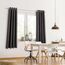 Blumtal 2er-Set Gardinen Verdunklungsvorhänge Blickdicht - Elegante Wärmeisolierende Vorhänge mit Ösen, Thermovorhang für alle Fenster und Jahreszeiten, 225 x 140 cm, Anthrazit