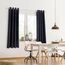 Blumtal 2er-Set Gardinen Verdunklungsvorhänge Blickdicht - Elegante Wärmeisolierende Vorhänge mit Ösen, Thermovorhang für alle Fenster und Jahreszeiten, 225 x 140 cm, Dark Ocean Blue - Blau