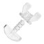 Gardinen Feststeller, 12 Stück, Transparent, Hartplastik, für min. 10 x 6 mm Laufkammern, Stopper für Schienensysteme mit Innenläufen, Zwischenfeststeller, Endstopfen, Endfeststeller Gardinenschiene