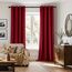 Woaboy Samtvorhänge Verdunkelungsvorhang Gardinen Samt mit Ösen Blickdicht für Wohnzimmer Blackout Curtains Thermovorhang Schalldämmend Schlafzimmer 2er Set 140x225cm (B x H) Rot