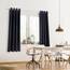 Blumtal 2er-Set Gardinen Verdunklungsvorhänge Blickdicht - Elegante Wärmeisolierende Vorhänge mit Ösen, Thermovorhang für alle Fenster und Jahreszeiten, 295 x 140 cm, Dark Ocean Blue - Blau