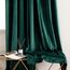 Woaboy Samtvorhänge Grün Verdunkelungsvorhang Gardinen Samt mit Ösen Blickdicht Wohnzimmer Blackout Curtains Thermovorhang Schalldämmend Schlafzimmer 2er Set 140x260cm (B x H) Dunkelgrün