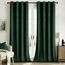 Woaboy Samtvorhänge Verdunkelungsvorhang Gardinen Samt mit Ösen Blickdicht für Wohnzimmer Blackout Curtains Thermovorhang Schalldämmend Schlafzimmer 2er Set 140x225cm (B x H) Tannengrün