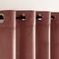Woaboy Samtvorhänge Verdunkelungsvorhang Gardinen Samt mit Ösen Blickdicht für Wohnzimmer Blackout Curtains Thermovorhang Schalldämmend Schlafzimmer 2er Set 140x225cm (B x H) Rosa