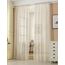 WOLTU 2er Set Gardinen, Vorhänge für Wohnzimmer Kinderzimmer Schlafzimmer, mit Kräuselband, Leinenoptik, Halbtransparent Voile, 140 x 245 cm, Creme