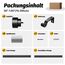 Schwarz Vorhangstange Ausziehbar Gardinenstange Curtain Rod Gardinenstangen für Fenster Outdoor (Schwarz Matt, 76 to 305 cm)