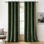 Woaboy Samtvorhänge Grün Verdunkelungsvorhang Gardinen Samt mit Ösen Blickdicht für Wohnzimmer Blackout Curtains Thermovorhang Schalldämmend Schlafzimmer 2er Set 140x280cm (B x H) Matcha Grün