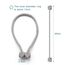 6 Stück Magnetische Vorhang Raffhalter,Vorhanghalter Seil Schnallen Raffhalter für Home Büro Gardinen Deko (Grau)