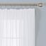 Deconovo Gardinen Transparent Vorhänge mit Kräuselband für Schienensystem Jalousien Wohnzimmer Leinenoptik 245x140 cm(HöhexBreite), Weiß, 2er Set