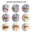 Pretty Jolly 4 Stück Magnetische Vorhang Raffhalter aus Holz, Boho-Dekoration, Raffhalter, handgefertigt, doppeltes Baumwollseil, Vorhanghalter für Zuhause und Büro, Fenstervorhänge (Kaffee)
