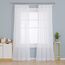 Deconovo Gardinen Transparent Vorhänge mit Kräuselband für Schienensystem Jalousien Wohnzimmer Leinenoptik 245x140 cm(HöhexBreite), Weiß, 2er Set
