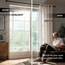 Deconovo Leinenoptik Vorhang Ösen Voile Vorhang Transparente Stores Gardinen Wohnzimmer Gardinenschal Durchsichtig Ösenvorhang für Schlafzimmer Balkon, H214 x B140 cm, Leinen, 2er Set