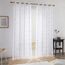 Deconovo Vorhang Transparent Stores Gardinen mit Ösen Gardinenschal Luftig Vorhänge Wohnzimmer Modern Dekoschal Schlafzimmer Balkon Lichtdurchlässige, 280x140 cm, Weiß, 2er Set