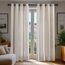 Deconovo Leinenoptik Vorhang Ösen Voile Vorhang Transparente Stores Gardinen Wohnzimmer Gardinenschal Durchsichtig Ösenvorhang für Schlafzimmer Balkon, H229 x B140 cm, Leinen, 2er Set