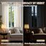 Deconovo Leinenoptik Vorhang Ösen Voile Vorhang Transparente Stores Gardinen Wohnzimmer Gardinenschal Durchsichtig Dekoschals für Schlafzimmer Balkon, H240 x B140 cm, Creme, 2er Set