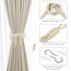 HOTUT Vorhang Raffhalter, 2 Stück Curtain Rope Buckle, Handgestrickte Vorhang-Raffhalter, Vorhangbinder, Gardinen Raffhalter für Haus Office, Wohnzimmer, Schlafzimmer-Beige
