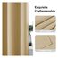 CUCRAF Verdunklungsvorhänge Thermovorhang Kälteschutz 2er Set H229 x B229cm Vorhänge mit Ösen Beige Vorhang Blickdicht Weich und Langlebig Schallschutz Vorhang für Schlafzimmer Wohnzimmer