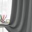 CUCRAF Verdunklungsvorhänge Thermovorhang Kälteschutz 1er Set H245 x B135cm Vorhänge mit Ösen Dunkelgrau Vorhang Blickdicht Weich und Langlebig Schallschutz Vorhang für Schlafzimmer Wohnzimmer