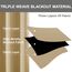 CUCRAF Gardinen mit Ösen Vorhang Blickdicht 2er Set H225 x B140 cm Thermovorhang Kälteschutz Biscotti Beige Verdunklungsvorhänge, Weich und Langlebig Schallschutz Vorhang für Schlafzimmer Wohnzimmer