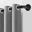 Schwarze Gardinenstange Ausziehbar Metall x3 Sätze, Industrie Gardinenstangen für Ösenvorhänge, Industrielle Gardienenstangenset für Fenster 67 cm - 122 cm((67 cm - 122 cm) X 3 PACK)