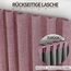 Joydeco 100% Blickdichte Vorhänge mit Schlaufen Verdeckten Leinenoptik, Verdunkelungsvorhang Stangendurchzug Gardinen Thermovorhang Leinen Hitzeschutz für Wohnzimmer 1 Stück