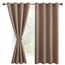 DWCN Vorhang Blickdicht Verdunkelungsgardinen mit Ösen 2 Stücke Vorhang Blickdicht Fensterdeko Thermogardine für Wohnzimmer Schlafzimmer, Khaki Cappuccino, 175x140cm(HxB)