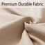 DWCN Verdunklungsvorhänge mit Ösen Blickdicht Vorhänge mit Raffhalter 2 Stücke Thermovorhang Kälteschutz Gardinen Wohnzimmer Schlafzimmer Wärmeisolierend,Biscotti Beige,H145 x B140 cm (2er Pack)
