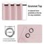 DWCN Verdunklungsvorhänge mit Ösen Blickdicht Vorhänge mit Raffhalter 2 Stücke Thermovorhang Kälteschutz Gardinen Wohnzimmer Schlafzimmer Wärmeisolierend,Blush Rosa,H167 x B137 cm (2er Pack)