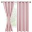 DWCN Blickdichte Vorhänge Verdunkelungsgardinen mit Ösen 2 Stücke Thermogardine für Wohnzimmer, Schlafzimmer, Blush Rosa, 200x140cm(HxB)