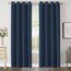 CUCRAF Verdunklungsvorhänge Thermovorhang Kälteschutz 2er Set H229 x B229cm Vorhänge mit Ösen Navy Blau Vorhang Blickdicht Weich und Langlebig Schallschutz Vorhang für Schlafzimmer Wohnzimmer