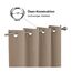CUCRAF Vorhang Blickdicht Thermovorhang Kälteschutz 2er Set H137 x B132 cm Verdunklungsvorhänge Khaki Gardinen mit Ösen, Weich und Langlebig Schallschutz Vorhang für Schlafzimmer Wohnzimmer