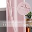 DWCN Blickdichte Vorhänge Verdunkelungsgardinen mit Ösen 2 Stücke Thermogardine für Wohnzimmer, Schlafzimmer, Blush Rosa, 137x117cm(HxB)