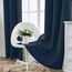 CUCRAF Verdunklungsvorhänge Thermovorhang Kälteschutz 2er Set H229 x B229cm Vorhänge mit Ösen Navy Blau Vorhang Blickdicht Weich und Langlebig Schallschutz Vorhang für Schlafzimmer Wohnzimmer