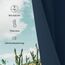 CUCRAF Blickdichte Vorhänge Gardinen mit Ösen 1er Set Verdunkelungsvorhang Navy Blau Thermovorhang Hitzeschutz Wärmeisolierten, Ösenvorhang für Schlafzimmer Wohnzimmer
